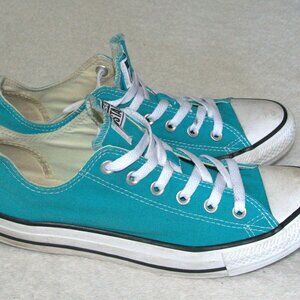 Converse All Star Low Top Teal Blue Sneakers Unisex Men's 8/Women's 10